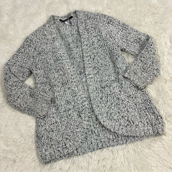 Kensie Womens Open Front Eyelash Cardigan Size Large - Picture 3 of 11